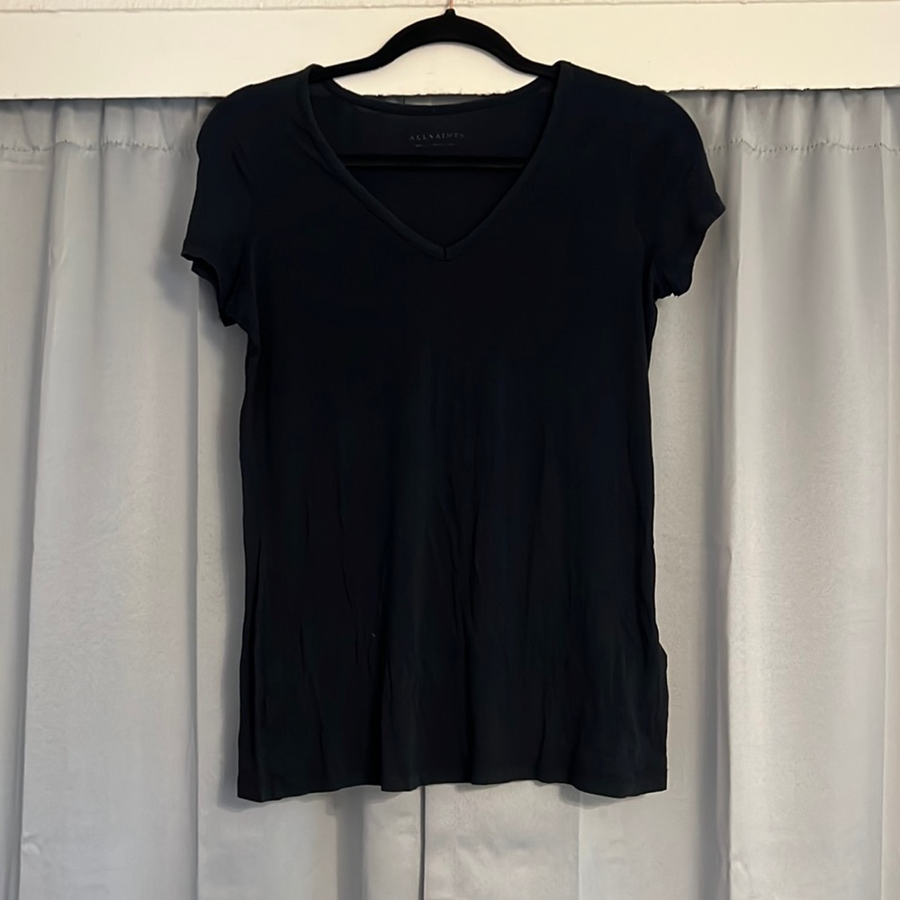 All Saints black v neck